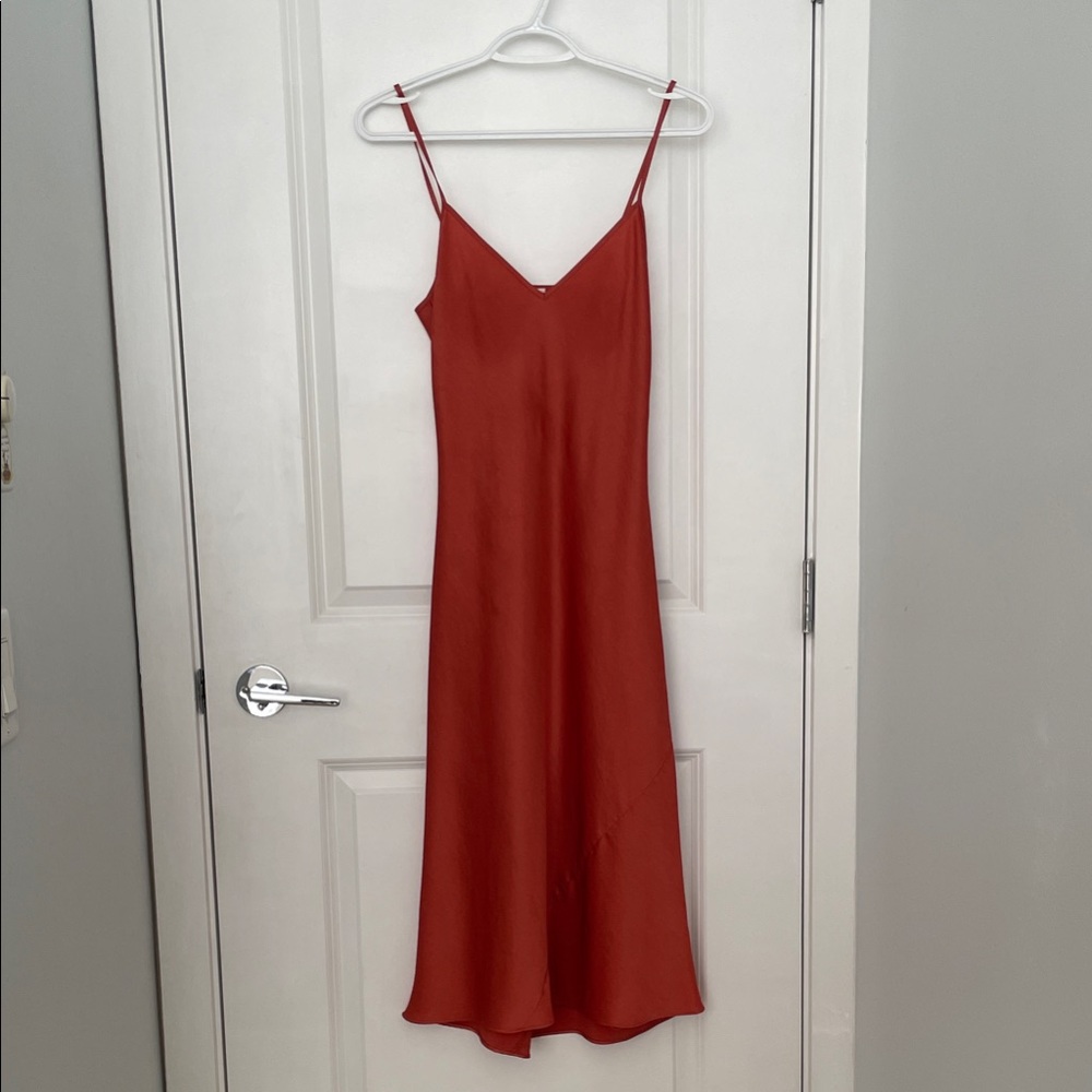 Wilfred Fiery Red Midi Dress